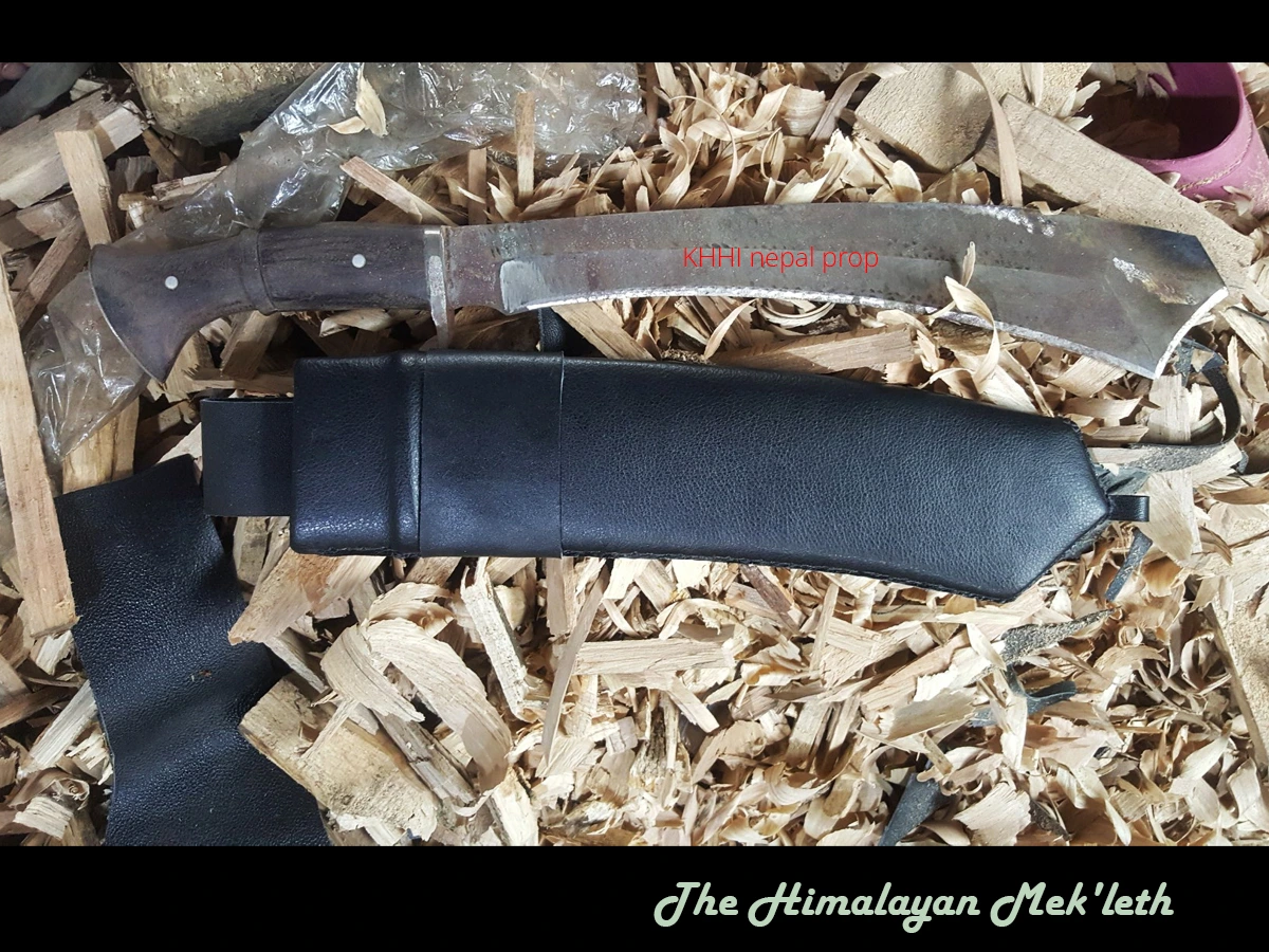 custom Mek'leth knife handforged by Nepalese blacksmiths
